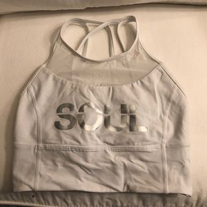 SoulCycle Branded Lululemon High Neck Sports Bra